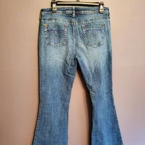 Candees sparkle butt flare jeans